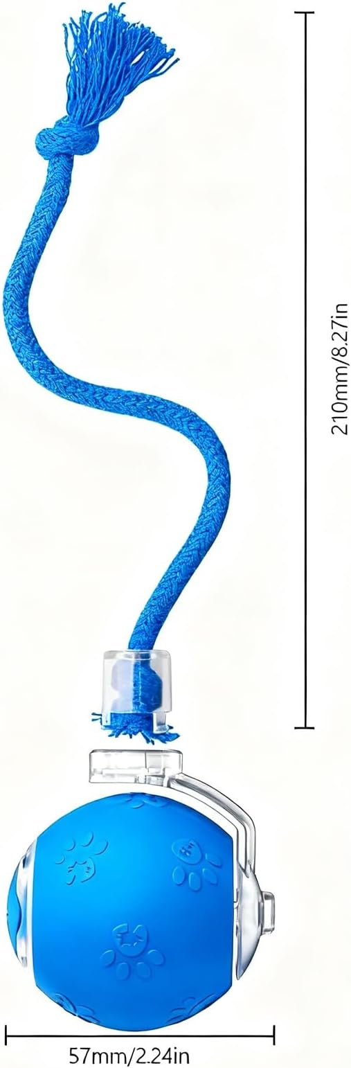 FUNNYDUCK Speed 2.0 Tail Interactive Cat Toys for Indoor Cats – Smart Motion-Activated Rolling Ball with Tail, Chirping Sounds, and USB Rechargeable Design for Enrichment & Exercise