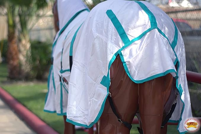 HILASON Horse Fly Sheet - Summer Spring UV Protection Mesh Bug Mosquito FlySheet for Horses | Fly-Sheet