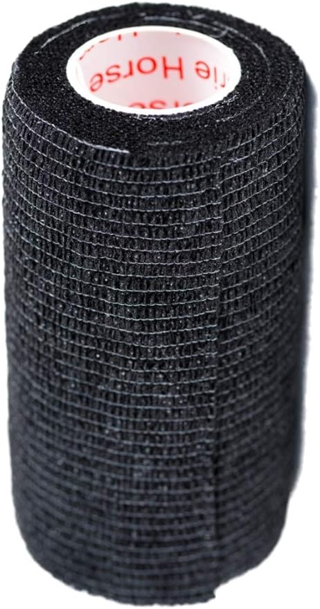 Prairie Horse Supply 3 Inch Vet Wrap Tape Bulk (Red, Yellow, Black and Black Paw Prints on Yellow, Red, Teal) (Pack of 6) Self Adhesive Adherent Adhering Flex Bandage Grip Roll for Dog Cat Pet