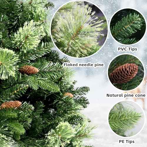 5ft Pre Lit Carolina Pine Christmas Tree