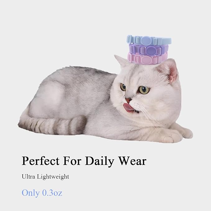 Breakaway Cat Collar with Bell, Safety Buckle Kitten Collar, Elastic Strech Quick Release, Adjustable Lightweight Collars for Girl Boy Cats, Pet Supplies, Accessories, Gifts Pink