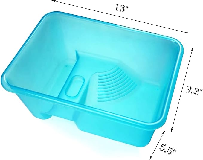 kathson Turtle Tank Aquarium, Turtle Habitat Reptile Plastic Terrarium Safe Durable, Tortoise Tank with Lid Prevent from Climbing Escaping (Small)