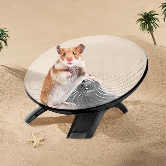 Kakalote Hamster Wheel, Hermit Crab Climbing Toys Silent Running Exercise Wheel, Small Animal Exercise Wheels Hermit Crabs Wheel for Hamsters, Gerbils, Hermit Crab Small Cage
