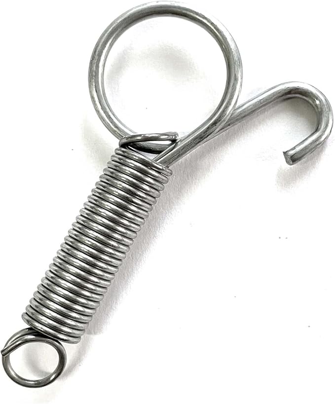 20Pcs Spring Door Latch for Cages Metal Finger Spring Hooks 2 Sizes Multi-Functional Wire Cage Spring Latch Security for Fixing Pet Cage Door Dog Cat Hamsters Bunny Bird Parrot Cages Hook