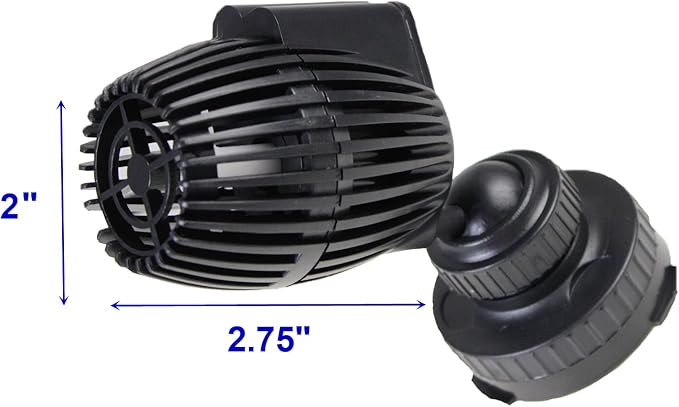 AQUANEAT Aquarium Wavemaker Circulation Pump, 480GPH Fish Tank Powerhead, Submersible Water Pump, Magnetic Base (Pack of 2)