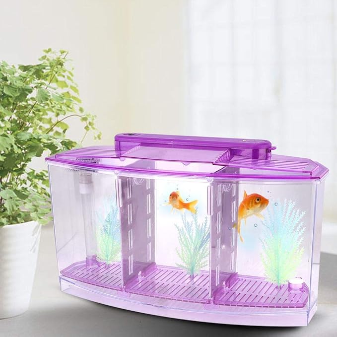Breeding Fish , Adjustable Light Mini Fish , Three Areas for Small Fishes Betta()