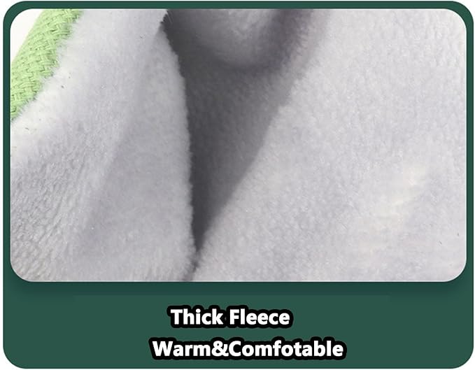 FLAdorepet Bird Bed Blanket Parrot Nest Snuggle Hut for Cage Accessories,Parakeet Warm House Hanging Tent Bed Hammock Wood Stand Perch Swing Toy for Cockatiel Lovebird Cockatoo (Green, One Size)
