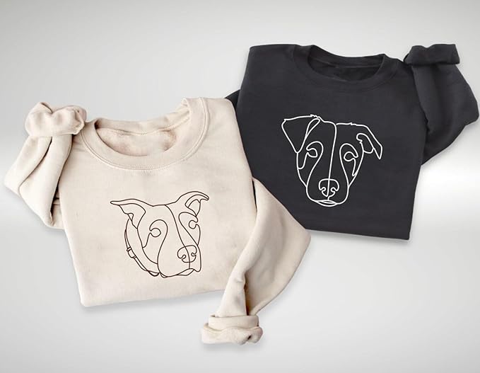 NAZENTI Personalized Dog Mom Sweatshirt, Custom Design Your Own Shirt From Photo, Custom Dog Mom Shirt, Pet Lover Gifts