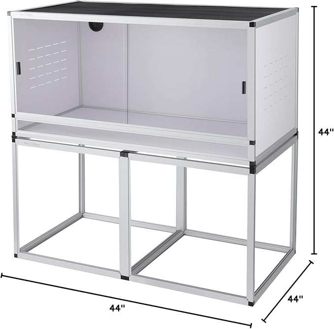 Reptile Enclosure Stand Bundle: Elevate Your Habitat - Includes Stand and Extra Enclosure for a Complete Elevated Setup 44 inches Width