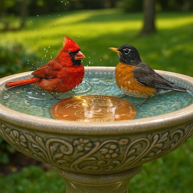 Erva Copper Bird Bath Purification Disk - Made in USA (2-Pack)