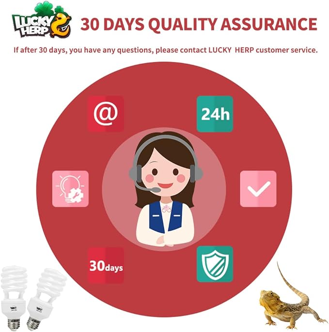 LUCKY HERP 26W UVB 15.0 Intense UVA UVB Compact Flouorescent Lamp Desert Terrarium Light Bulb for Reptile and Amphibian