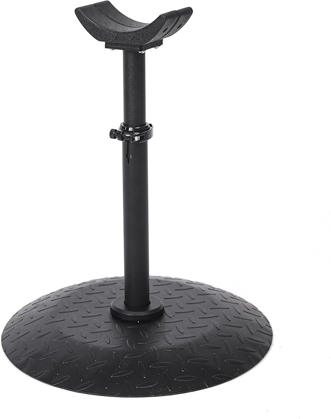 Horse Hoof Stand, Height Adjustable Farrier Stand for Horse Hoof Trimming, 17 in Wide Round Base for Foot Balance Control