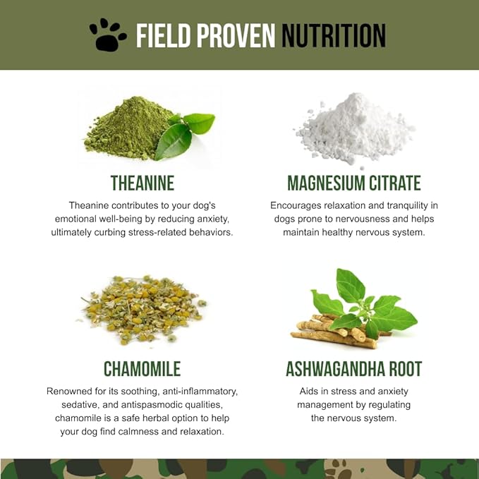 Operation Good Boy Calming Chews for Dogs, Stress Relief Chews with Chamomile & Tryptophan for Relaxation – 90 Soft Treats, Natural Ingredients, Veteran Owned - Beef Flavored