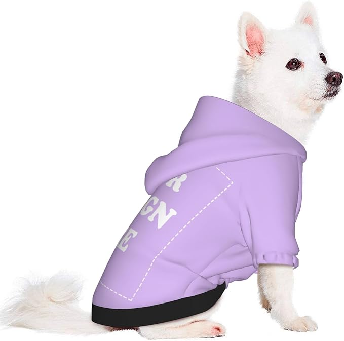 Dog Costume, Custom Dog Hoodie, Dog Name Costume Holiday Pet Pajamas Outfit, Personalized Pet Coat Costumes for Small Medium Large Dogs and Cats for Winter, TaroMilk, S