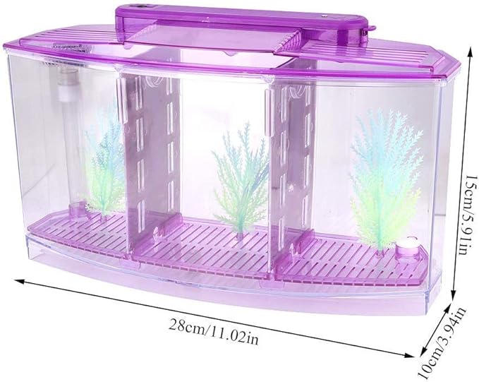 Breeding Fish , Adjustable Light Mini Fish , Three Areas for Small Fishes Betta()