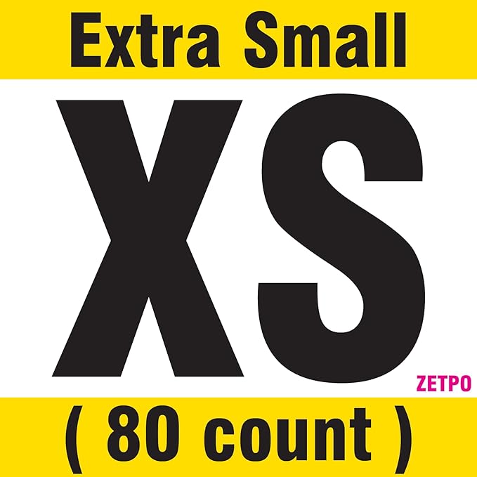 zetpo 80 pcs Cat Claw Covers | Cat Nail Caps | with Adhesives and Applicators (XS, Black, Silver, Silver Glitter, White)
