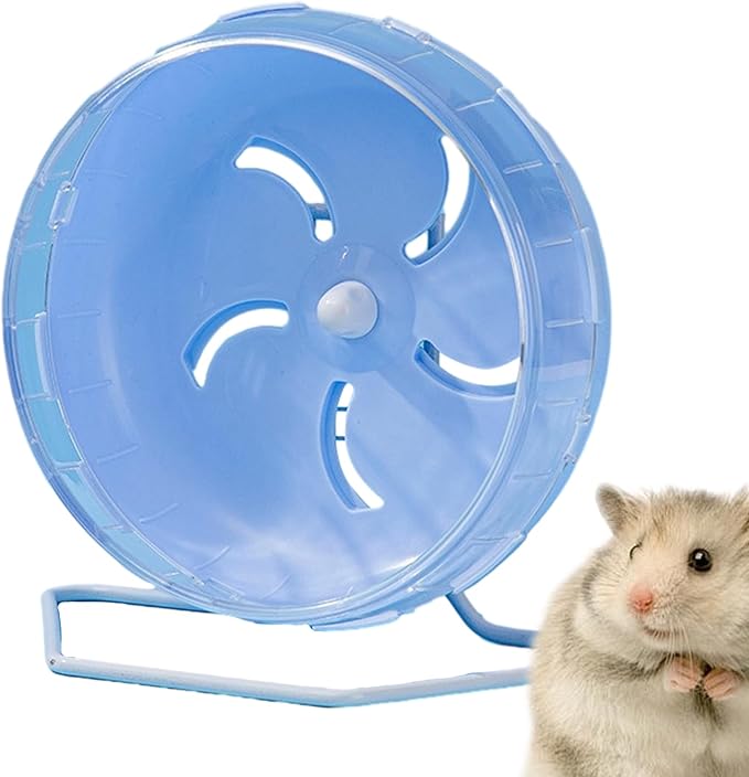 Doefo Silent Hamster Wheel, 6 Inch - Quiet Dwarf Hamster Toy, Exercise Wheel for Hamsters, Gerbils, Mice, Hedgehog | Wear Resistant, Durable Hamster Wheel