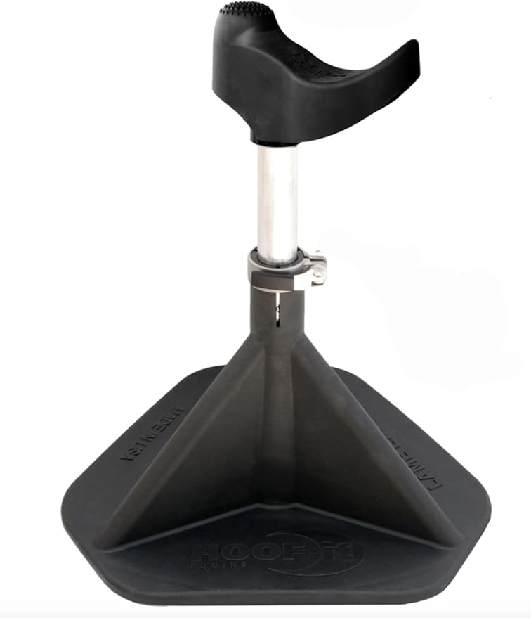 HOOF-IT Blacksmith Farrier Horse Hoof Stand, Black