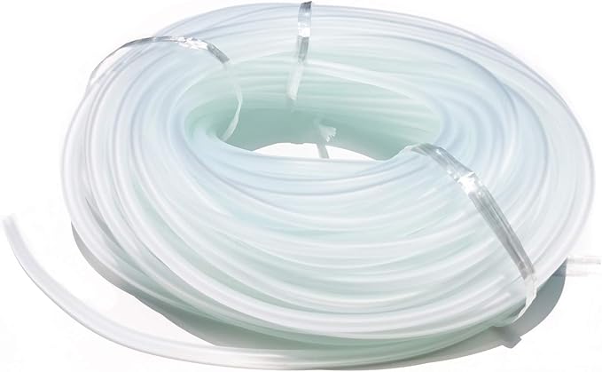 ALEGI Standard 3/16" Flexible Airline Tubing with Connectors for Aquariums, Terrariums and Hydroponics (50Feet+40Connectors)