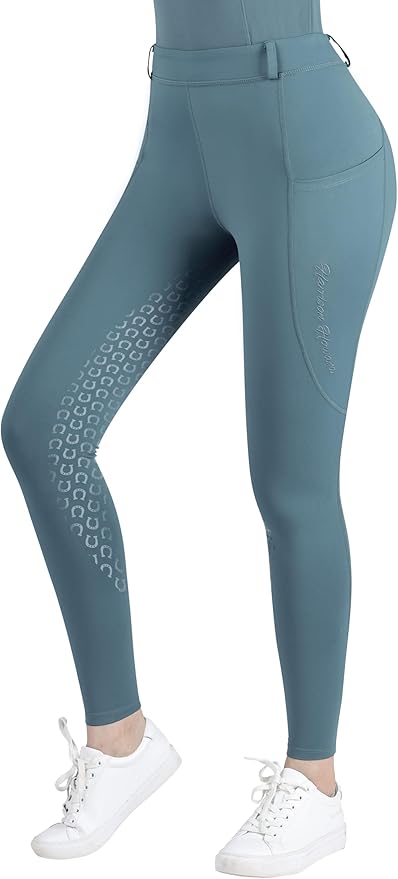 Harrison Howard Women's Horse Riding Pants Double Pocket Silicone Full-Seat Breeches Equestrian Breeches