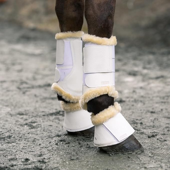 HORZE Signature Bell Boots - White - L