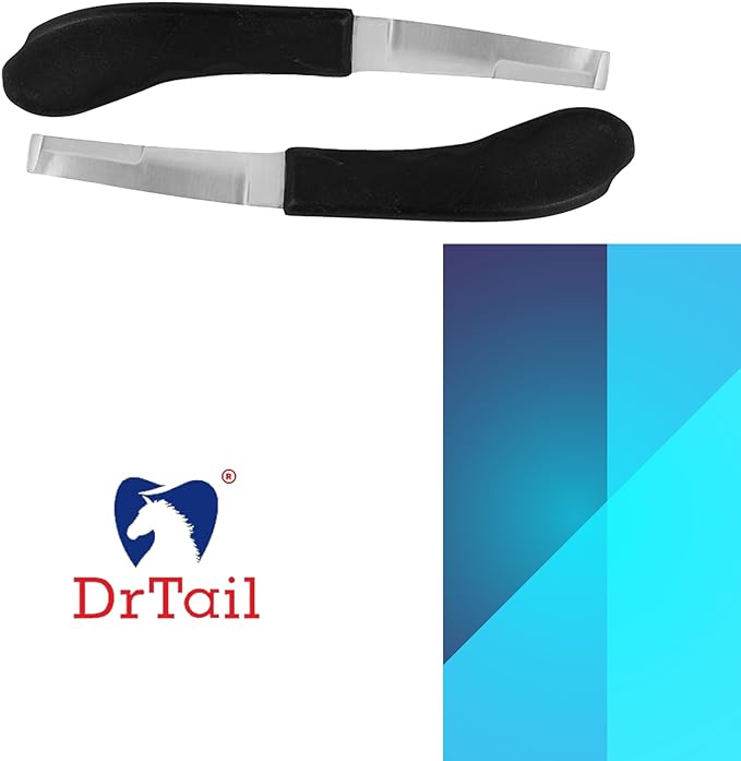 Regular Hoof Knife for Horses – Farrier Tool with Plastic Grip – Hoof Trimming Knife for Equine Care & Veterinary Use (Left Hand)