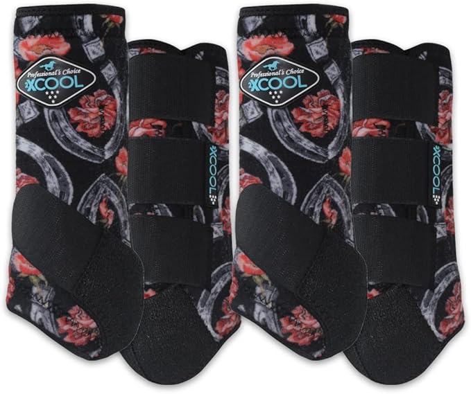 Professional's Choice 2XCOOL Sports Medicine Horse Boots | Protective & Breathable Design for Ultimate Comfort, Durability & Cooling in Active Horses | 2 Pack