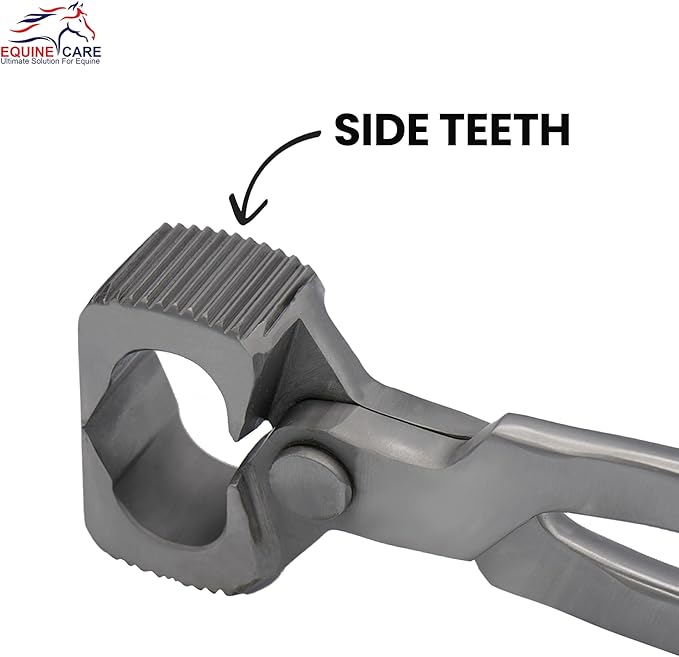 Equine Care 14-Inch Horseshoe Puller & Hoof Spreader Tool | Professional Serrated Jaw Farrier Pliers | Chrome Vanadium Steel, Rust-Resistant | Ideal for Farriers, Veterinarians & Horse Owners.