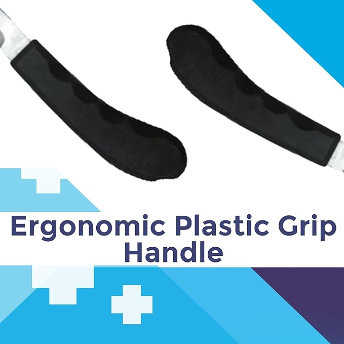 Regular Hoof Knife for Horses – Farrier Tool with Plastic Grip – Hoof Trimming Knife for Equine Care & Veterinary Use (Semi-Wide Blade)