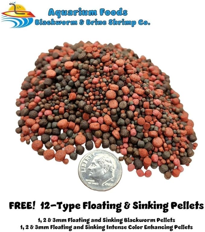 Aquatic Foods Inc. Crickets - Freeze-Dried All Natural Crickets for Large Fish, Reptiles, Turtles, Birds, Hamsters, Hedgehogs, Sugar Gliders, All Lizards…3.4oz Lg Round Jar