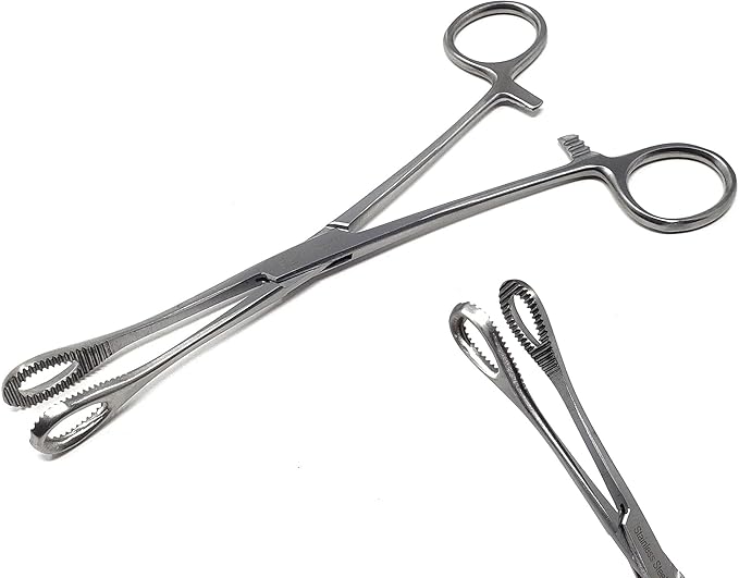 A2Z-Aquascaping Maintenance Tools Accessories,Anti-Rust Stainless Steel Tweezers Scissors Spatula for Aquarium Tank Clean, Fish Tank, Bonsai, Algae Scrapers (7" Coral Hemostat Forceps - Straight)