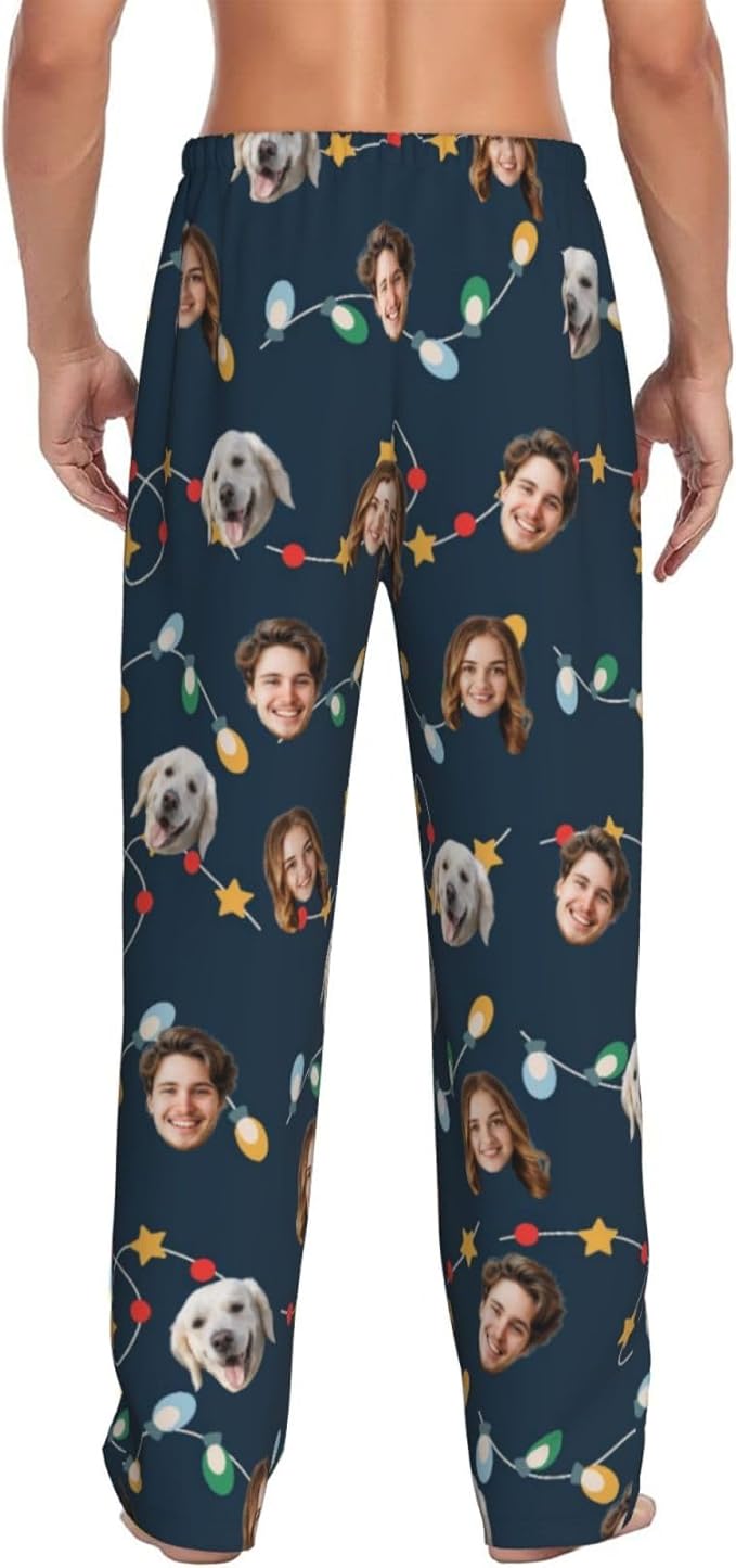 Personalized Pajama Pants For Men Women Custom Pajama Pants With Face Custom Face Pajamas Funny Customized Gifts