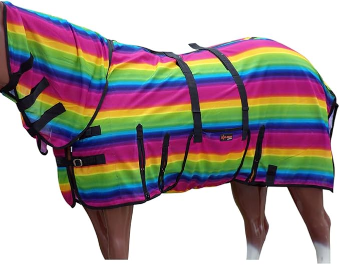 HILASON Horse Fly Sheet - Summer Spring UV Protection Mesh Bug Mosquito FlySheet for Horses | Fly-Sheet