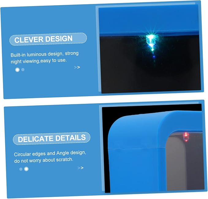 Transparent Mini Fish Tank with Led Light Creative Betta Fish Bowl for Desktop Decor Small Aquarium for Home Office Bedroom Easy to Clean and Detachable Betta Tank with 5 Color Changing Lights