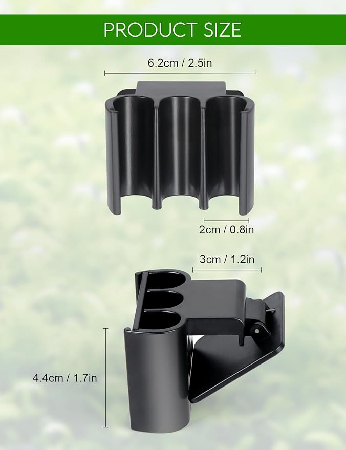 4 Pk Upgraded Aquarium Plant Holder, 3-Hole Hanging Aquarium Plant Holder with Clip, Suitable for Fish Tank Plant Potting, Aquarium Decoration, Plant Holder for Fish Tank, Black