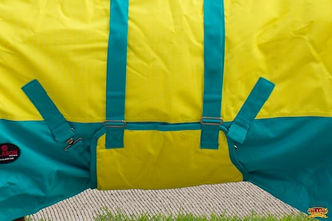 66" Hilason 1200D Winter Waterproof Turnout Horse Blanket Belly Wrap Yellow