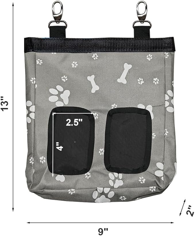 Guinea Pig Hay Feeder, Hanging Rabbit Hay Feeder Bag for Guinea Pigs Bunnies Chinchillas. Graybones