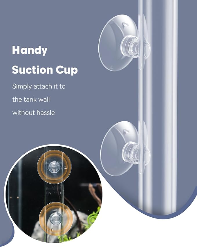 Pawfly Aquarium Feeding Dish Set – Clear Glass Shrimp Feeder Tube with Dish & 2 Suction Cups, Feeding Supplies for Betta and Tropical Fish Tanks