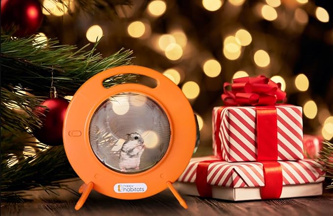 Halo Starter Bundle – Portable Pet Carrier, Carrot, Banana, and Peanut Butter, Natural Treats, Happy Enrichment Bedding + Plushie – Hamster Starter Kit for Pet Care