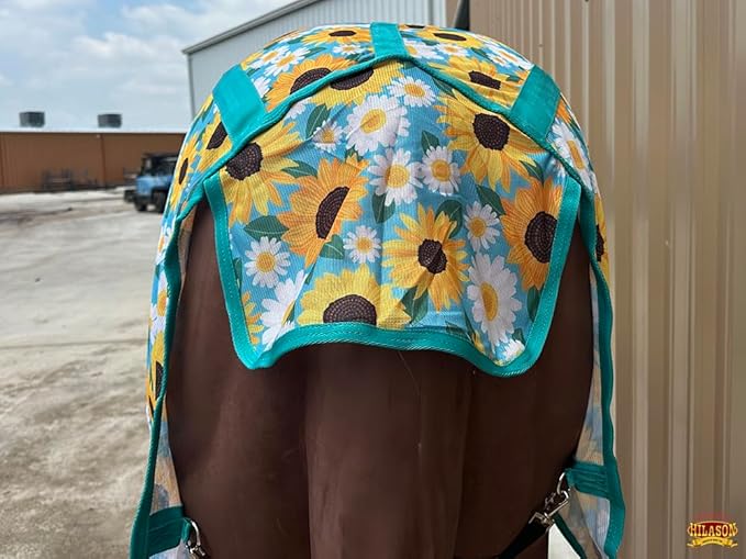 HILASON Horse Fly Sheet - Summer Spring UV Protection Mesh Bug Mosquito FlySheet for Horses | Fly-Sheet