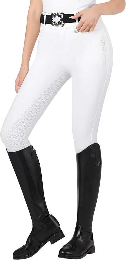Riding Pants for Women Full Seat Riding Tights with Pockets Equestrian Pants Comfortable Non-Slip Grip Breeches