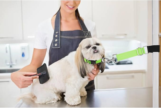 Pet Dog Grooming Table Arm Accessories Dog Grooming Loops for Table Arm Extender Adjustable Extension Loop Bathing Restraint Leash for Small & Medium Dogs(Violet & Neon Pink)