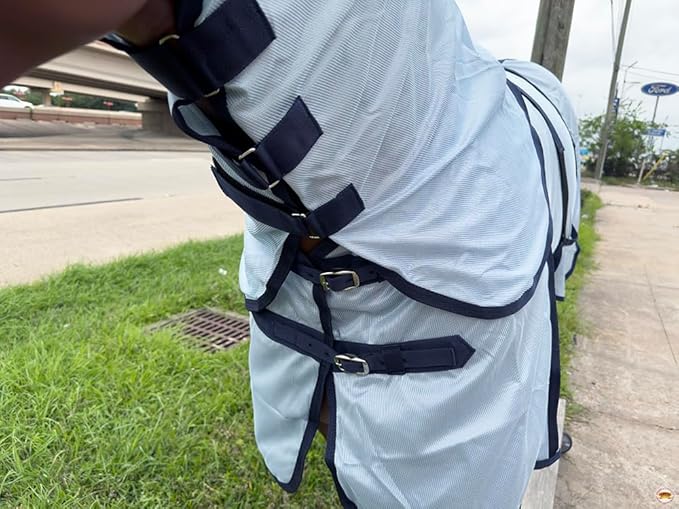 HILASON Horse Fly Sheet - Summer Spring UV Protection Mesh Bug Mosquito FlySheet for Horses | Fly-Sheet