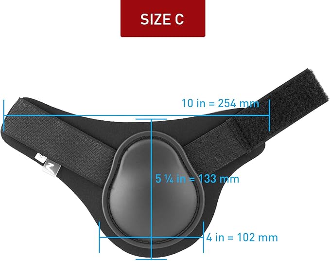 HORZE Protective Lightweight Adjustable Horse Fetlock Boots (Sold in Pairs) - Dark Dark Blue - Pony