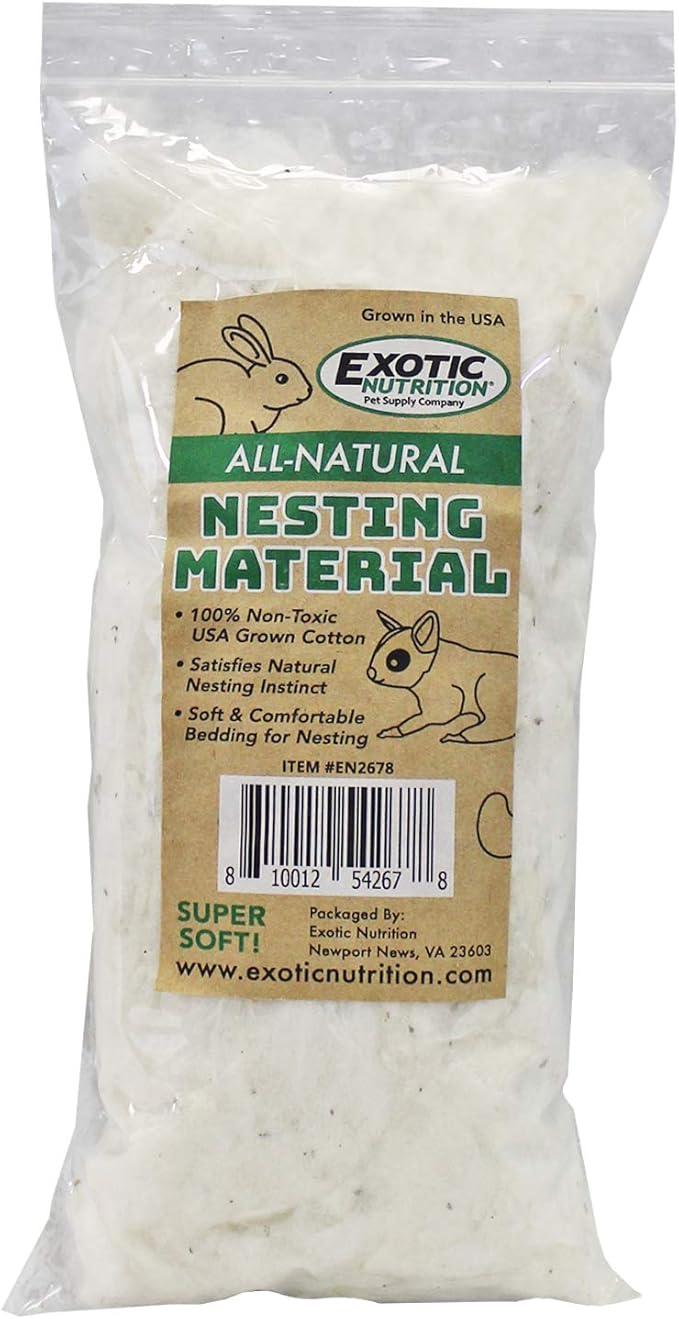 Exotic Nutrition Starter Package for Squirrels - Includes Healthy Food, Nest Box, Nesting Material, Natural Treat, Water Bottle & Food Dish