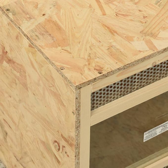 Terrarium Engineered Wood with Tempered Glass, Outdoor Reptile Box Reptile Feeding Box for Small Animals,Reptile Pets,Bearded Dragon,Gecko,Lizard 56.7" x 18.1" x 18.9"