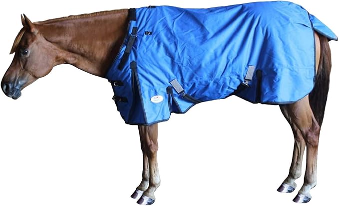 Derby Originals Nordic Tough 1200D Ripstop Waterproof Reflective Winter Horse Turnout Blanket 300g Heavy Weight, Royal Blue, 84"
