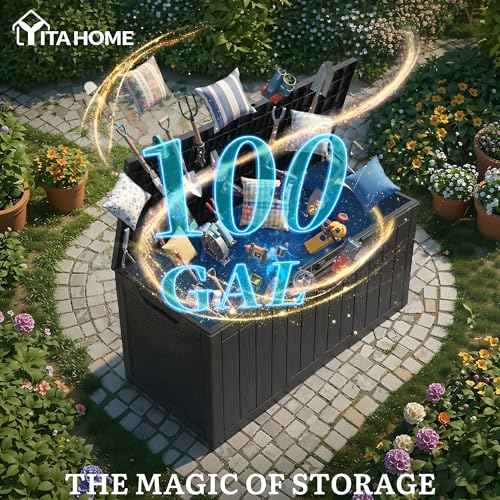 100 Gallon Large Outdoor Deck Box