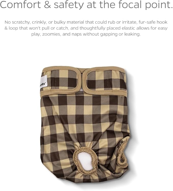 Pet Parents® Washable Dog Diapers (3pack) + Extendrs® of Durable Doggie Diapers, Premium Dog Diapers Female & Male (Small, Oxford)