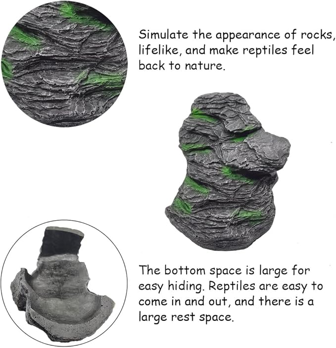 Turtle Basking Platform Large Tortoise Dock Resting Rock Turtle Climbing Ramp Shale Step Ledge Aquarium Terrarium Decor for Tortoise Bearded Dragon Lizard Chamelon Frog Gecko Snakes Iguana Betta Fish